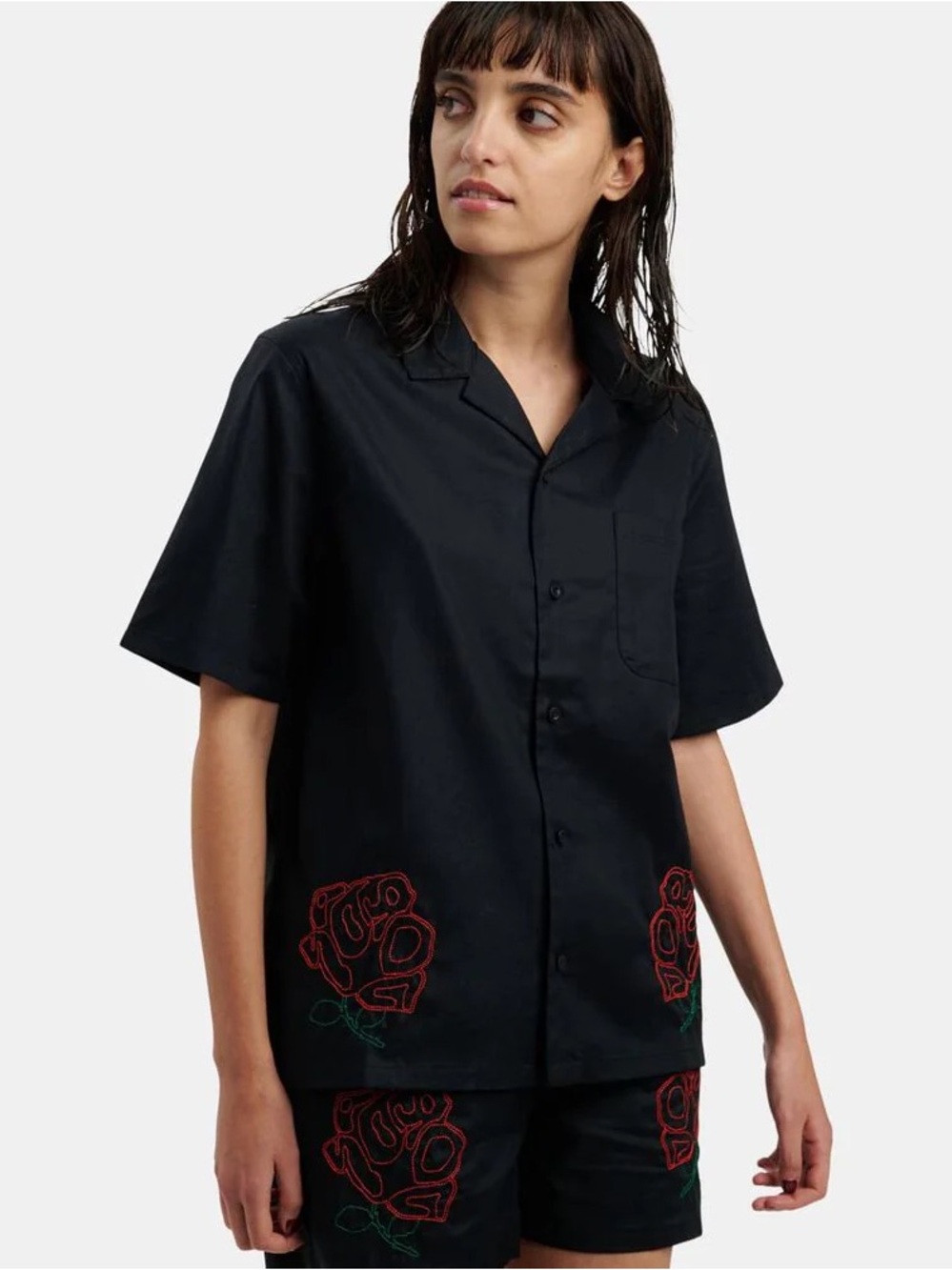 Jordan Essentials Rose Embroidered Shirt | Women’s Small | NWT